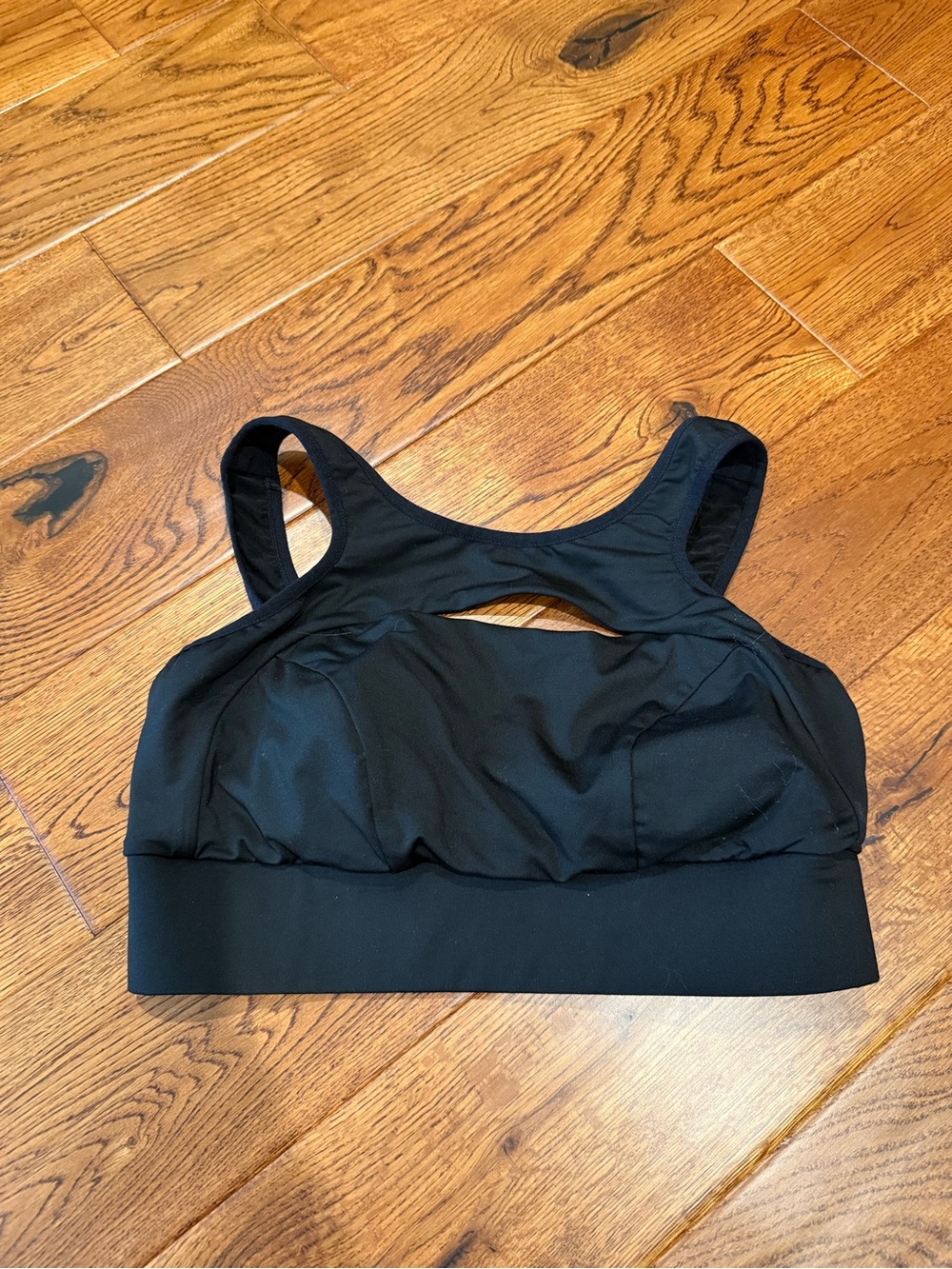 MICHI Black Cut-Out Sports Bra, Size L